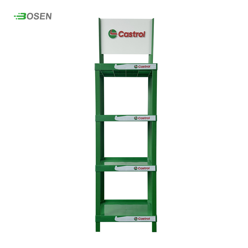 High-Quality Durable Lubricant Plastic Display Rack for Retail & Auto Stores | Bosen Plastics