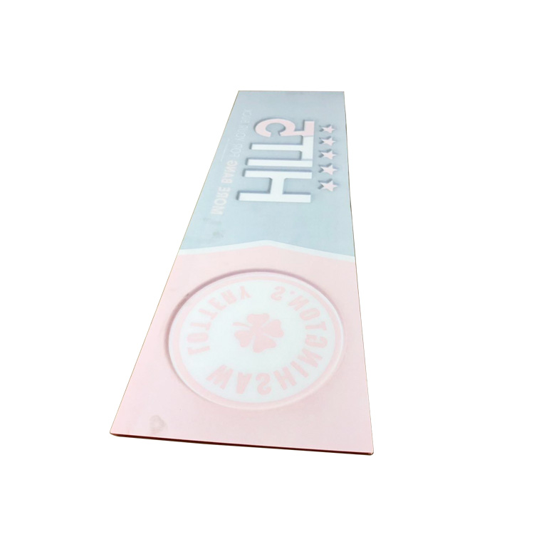 Vacuum formed plastic sign