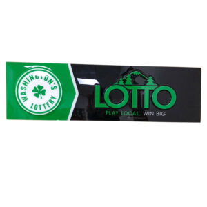 Vacuum formed plastic sign