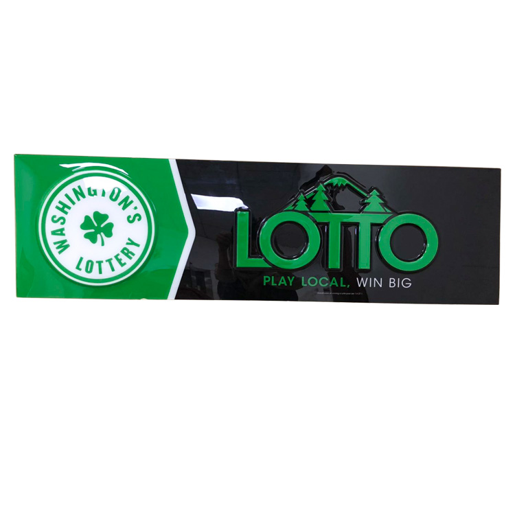 Vacuum formed plastic sign