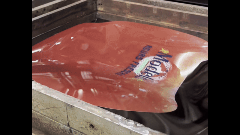 Distortion Printing Process