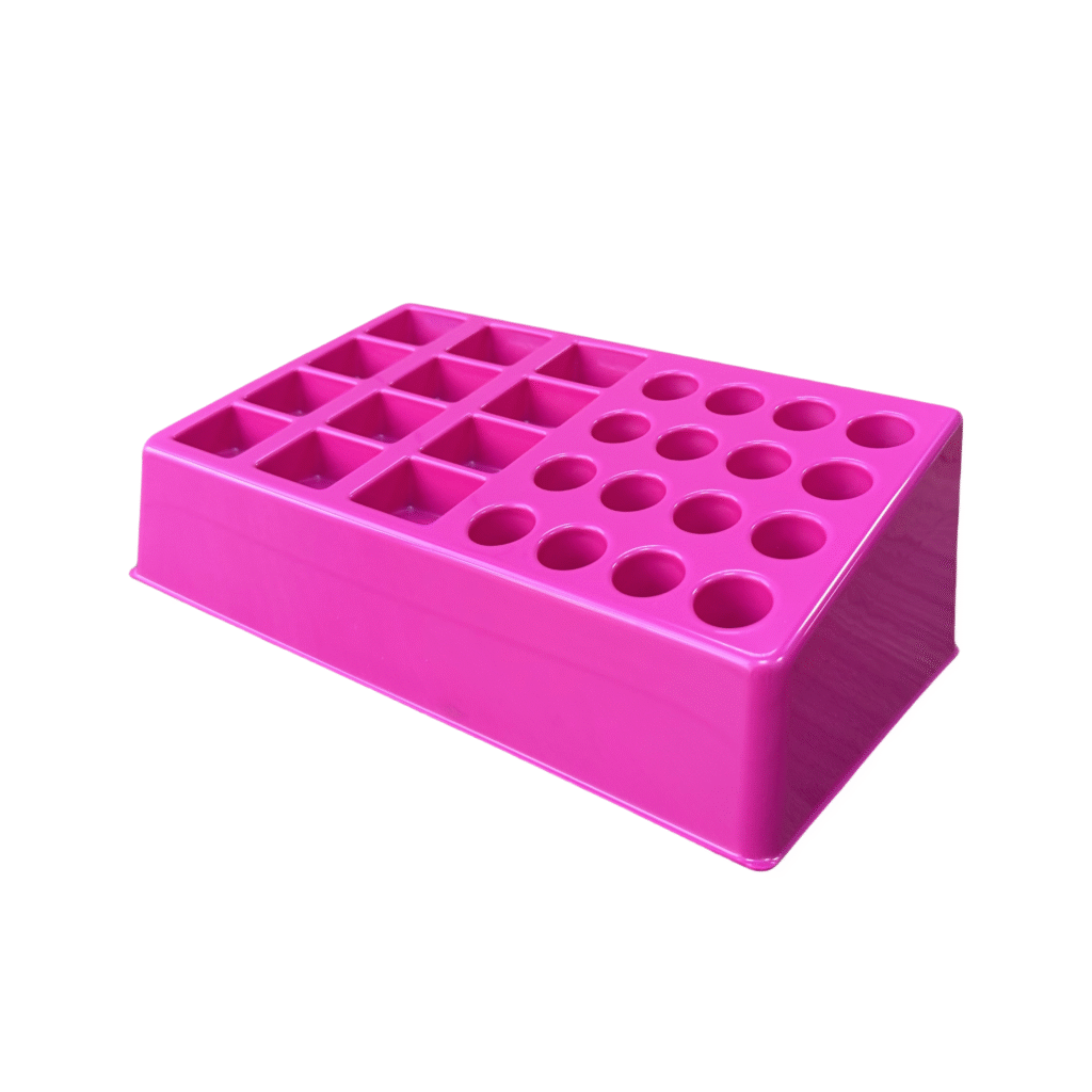 Vacuum formed Plastic Cosmetic Display Tray- POS Makeup Stand Organizer