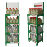 engine oil display rack