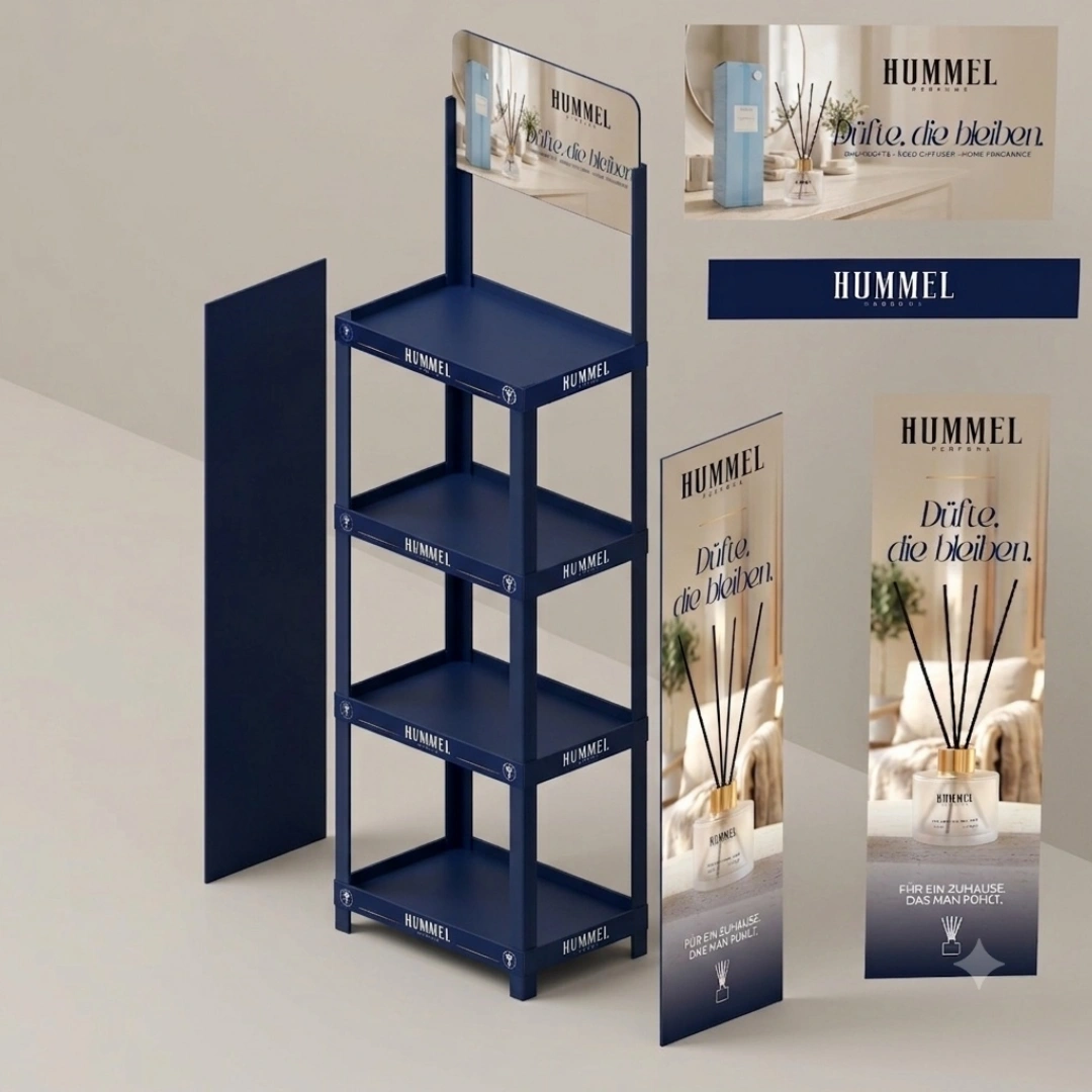 Standard Floor Display Rack for Retail Store